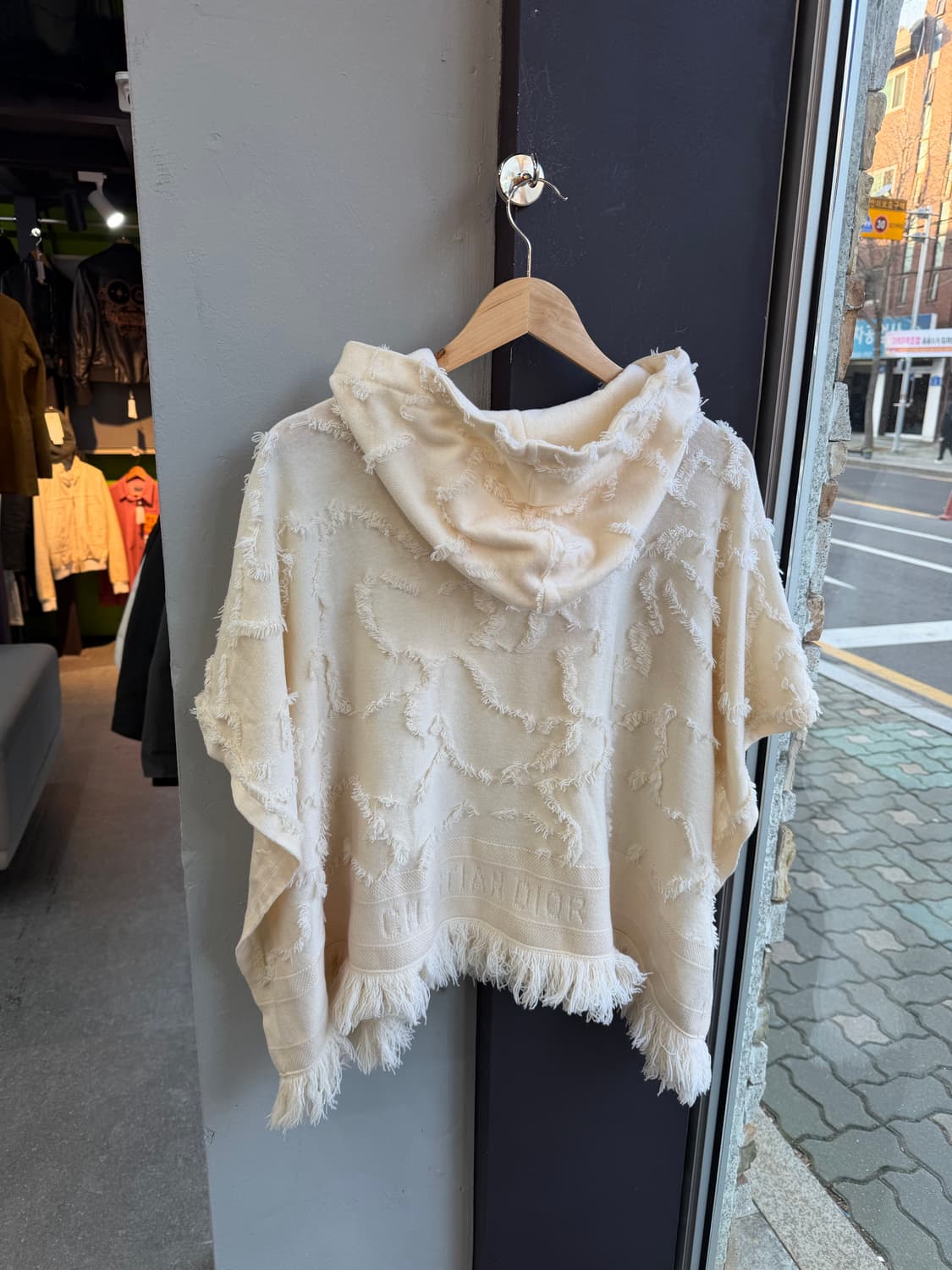 .XS/ 크리스찬 디올 캐시미어 디스 후디드 케이프 상품이미지7