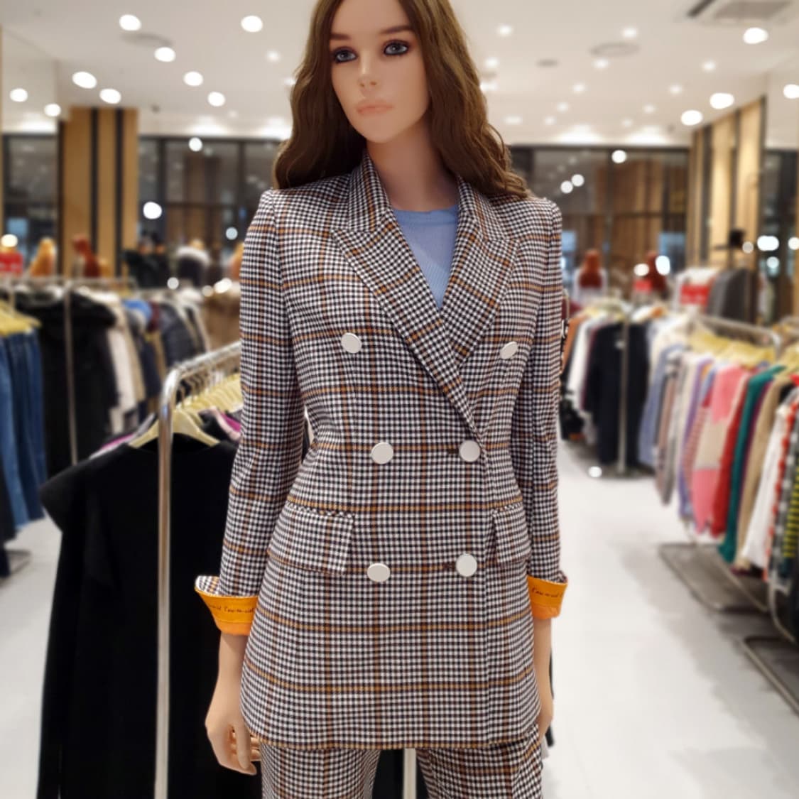 에고이스트(EGOIST) 더블 체크자켓 55-66 새상품 상품이미지1