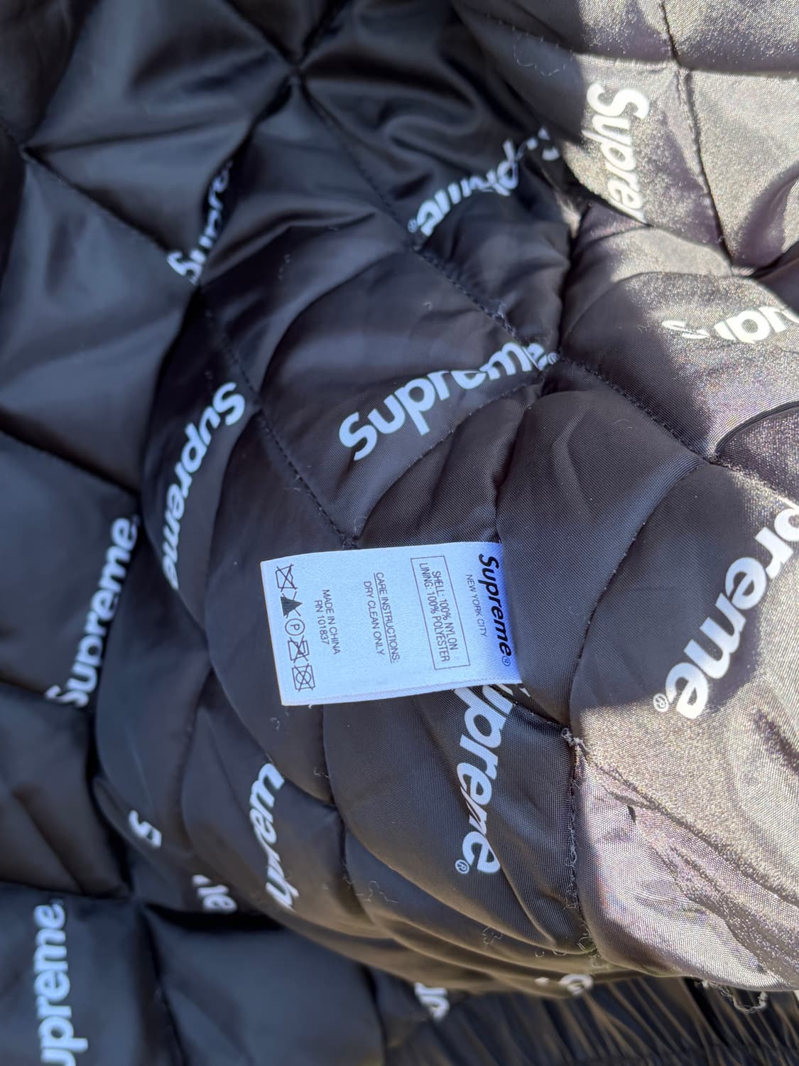 15fw 슈프림 투톤 사이드라인 패딩 자켓 상품이미지7