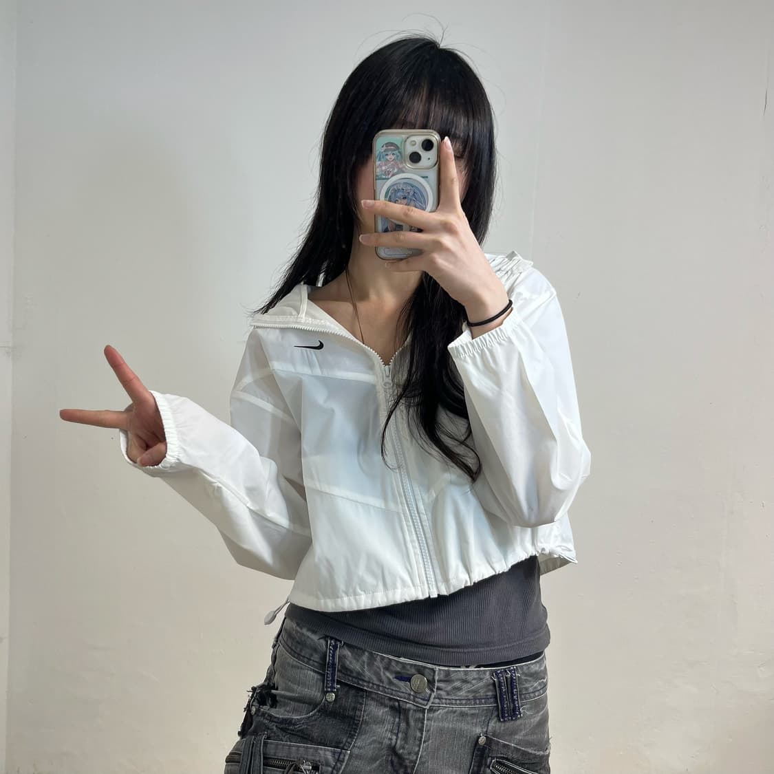 Nike white windbreaker 상품이미지2