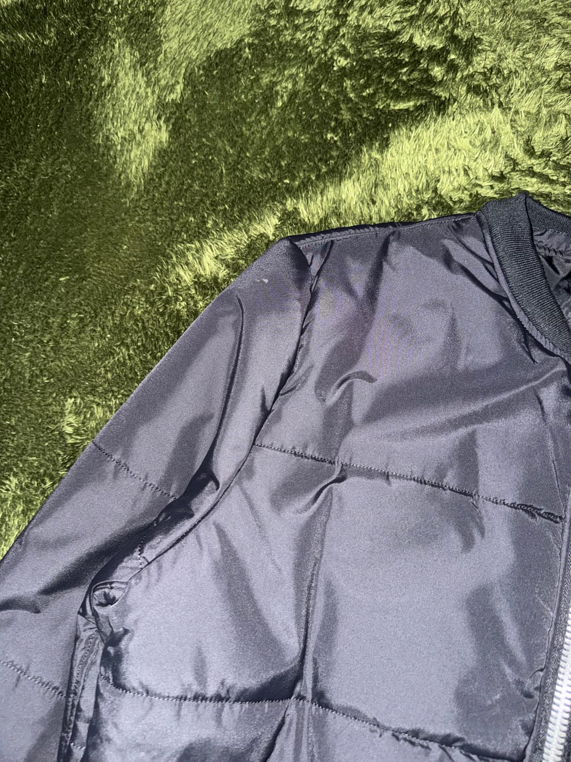 [L] 알파인더스트리 퀼티드 MA-1 푸퍼 자켓 블랙 상품이미지4