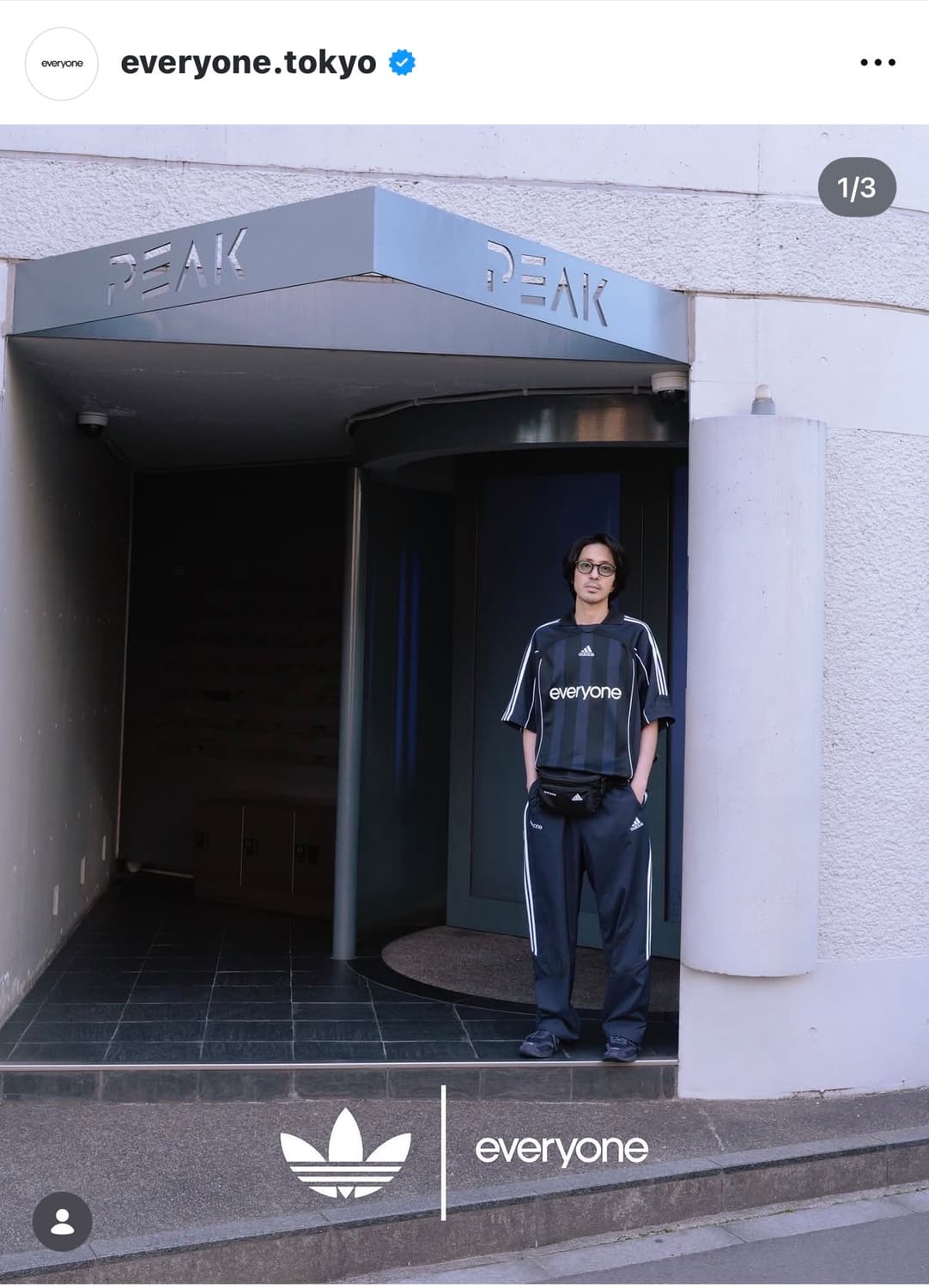 (XL) everyone x adidas jersey 레전드 잉크 상품이미지2