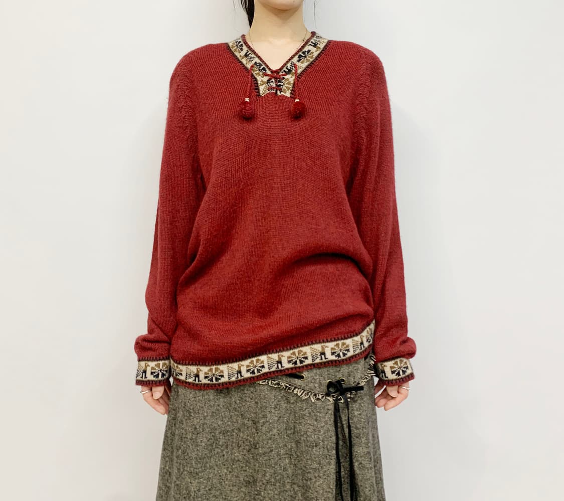 INCA - hand made in peru 알파카 니트 상품이미지1