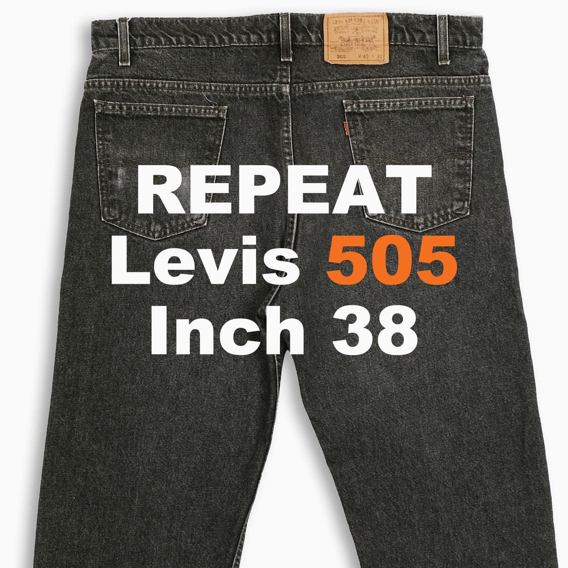 리바이스 505 오렌지탭 흑청 블랙진 90sUSA OR5054039 상품이미지1