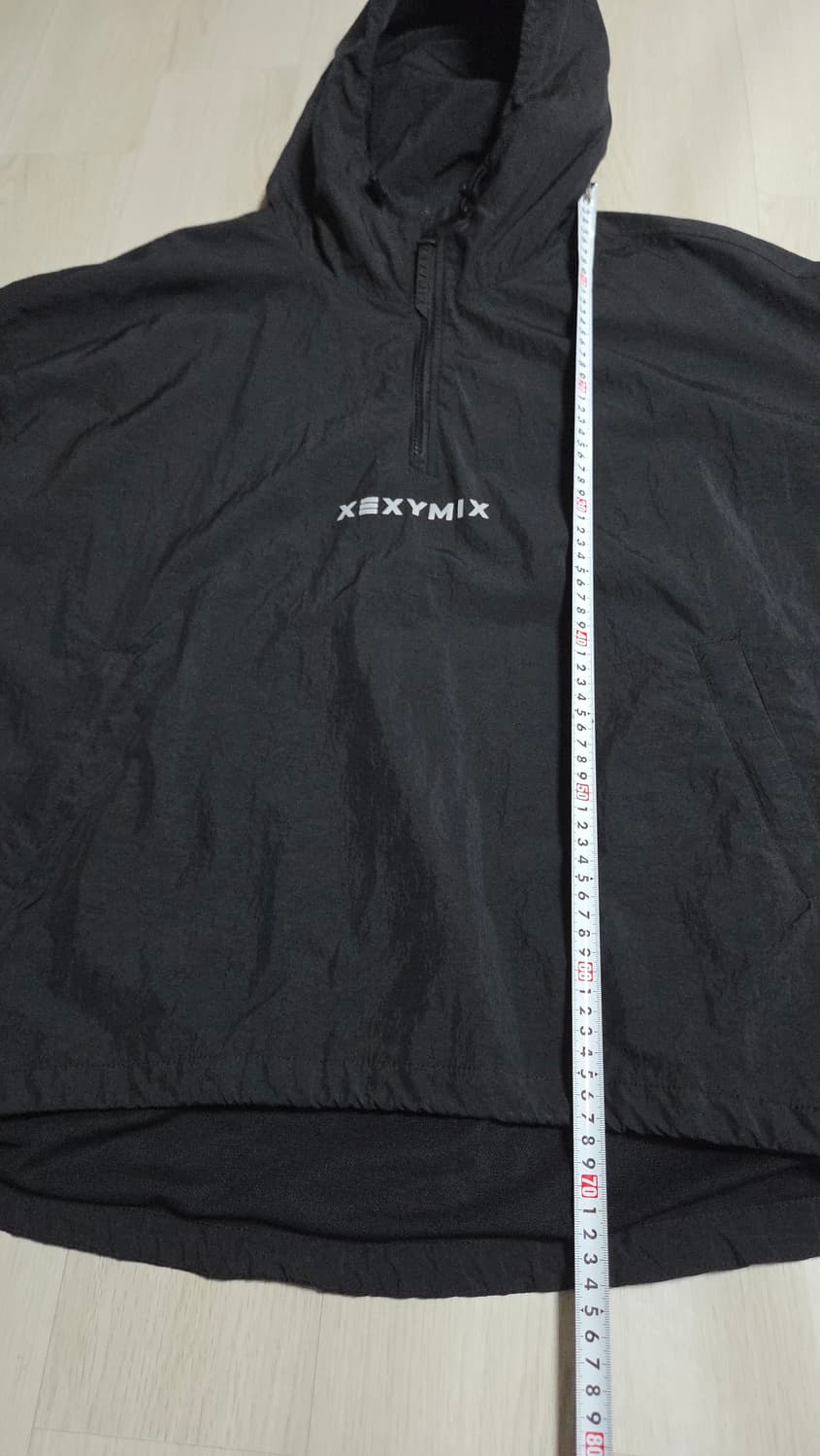(착샷) 젝시믹스 우븐 아노락 바람막이 블랙  상품이미지8