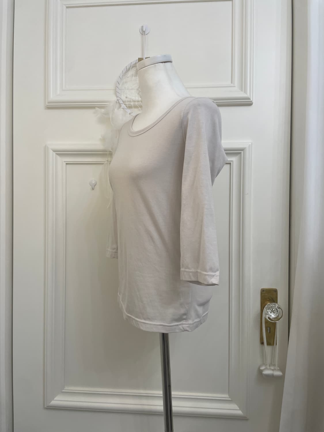 gray oatmeal crochet LAMBS WOOL cardiagn 상품이미지9