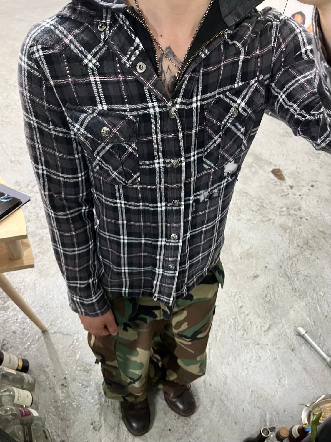 Thruxton western hood zip shirt 상품이미지4