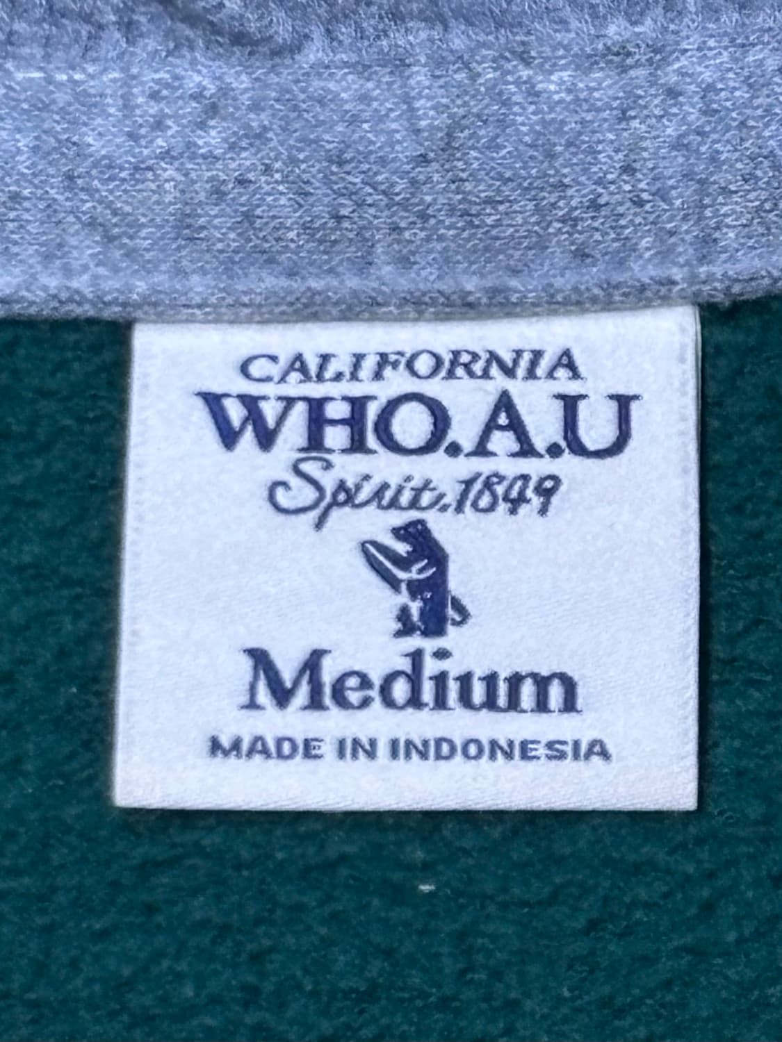 후아유 그린 빅로고 후드집업 상품이미지5