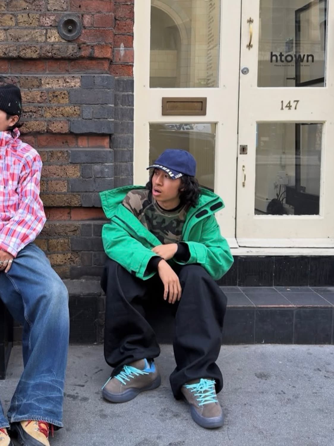 ABRAHAM 컷 로고 캡 네이비 상품이미지1