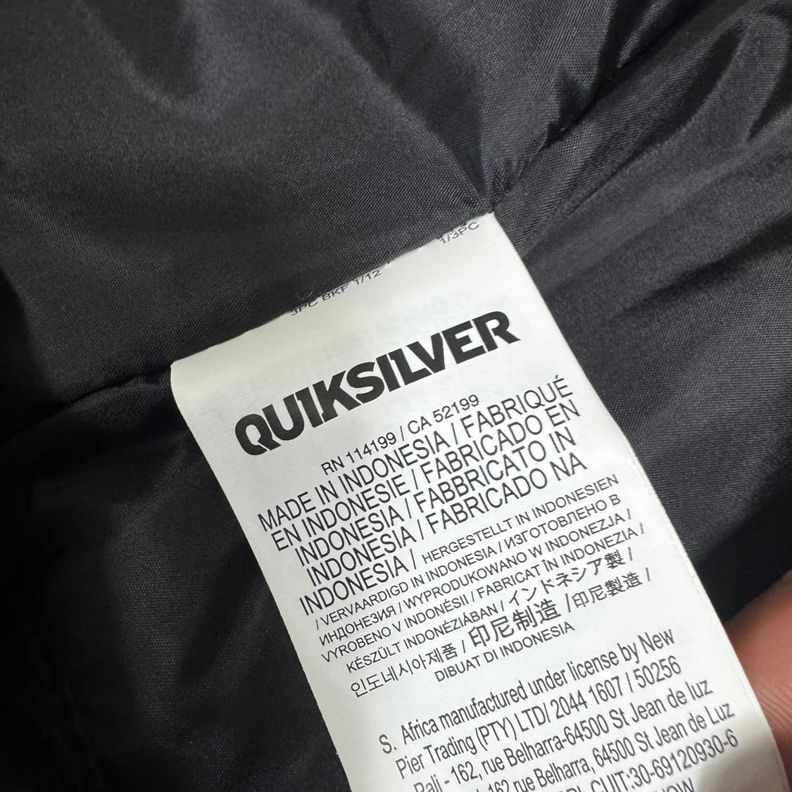 퀵실버 보드복 상하의 세트 M사이즈 상품이미지3