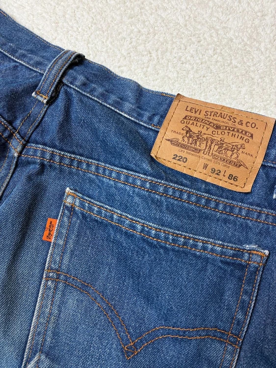 리바이스 00's 220 오렌지탭 데님 팬츠 PN6412 상품이미지3