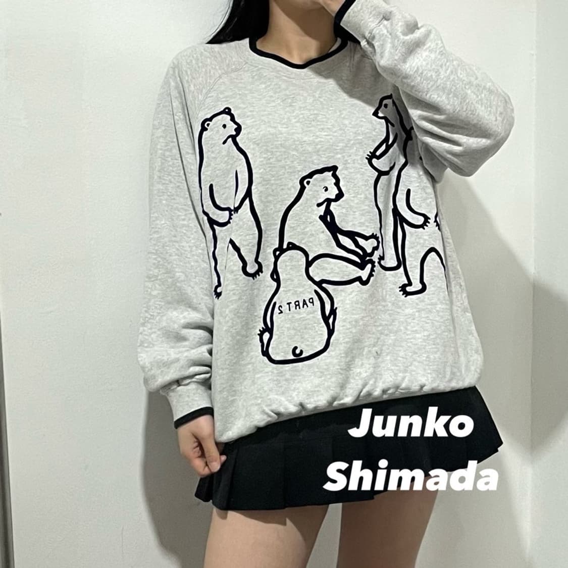 준코시마다 프린팅 맨투맨 상품이미지1