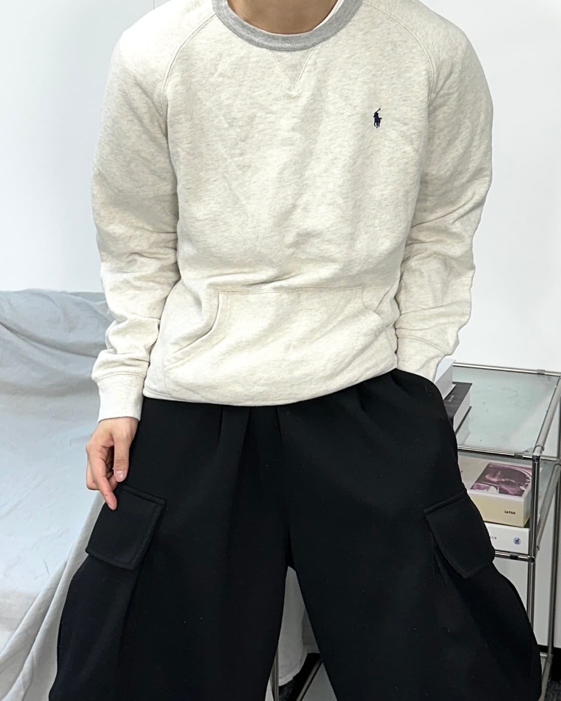 폴로 랄프로렌 보이즈 아이보리 맨투맨  XL 상품이미지2