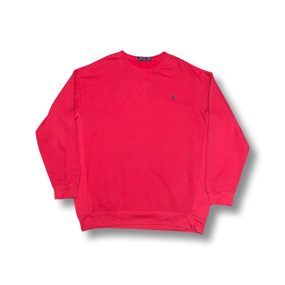 [2XLT] 폴로 랄프로렌 레드 맨투맨 티셔츠 상품이미지1