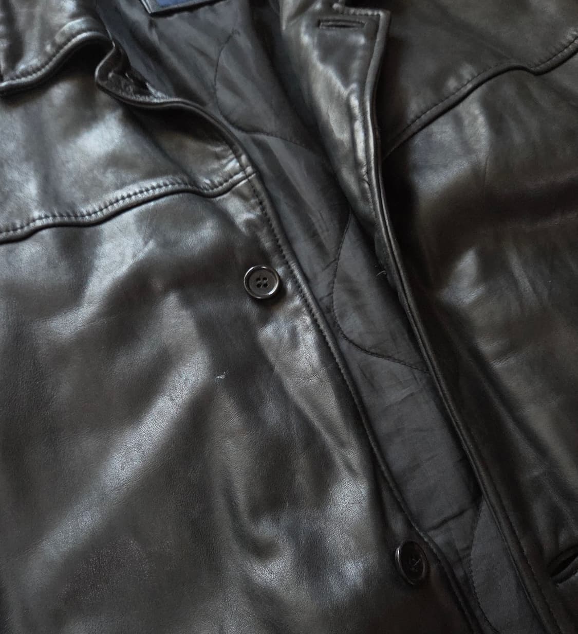 (M) 올드갭 India 레더 카코트 레더코트 갭 Old gap ~105 상품이미지3