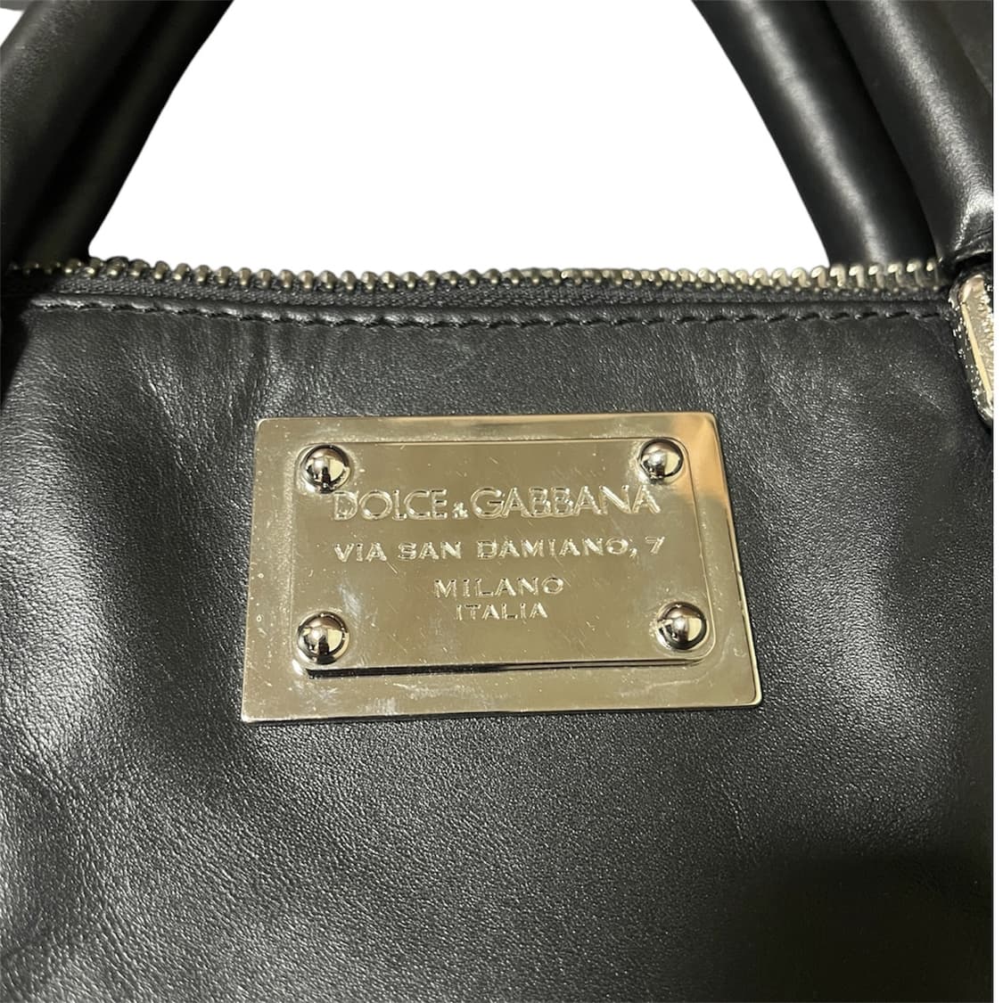 Dolce & Gabbana 메탈 플레이트 레더 토트백 상품이미지3