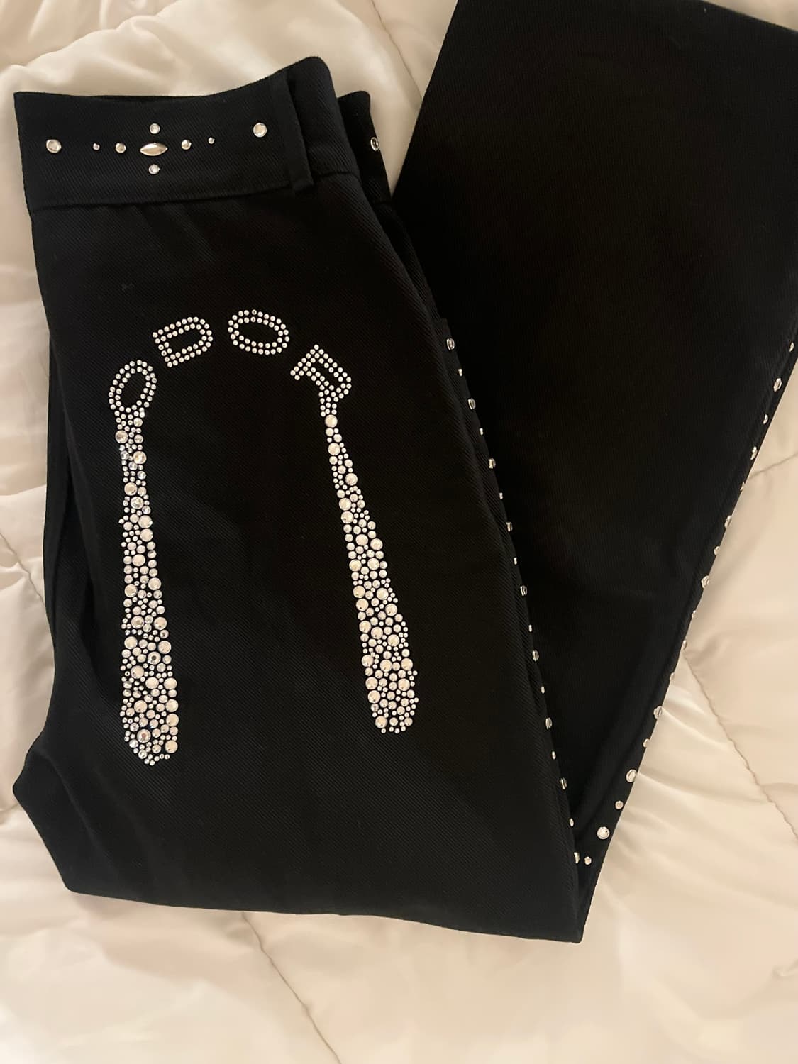 오도어 크리스 스터드 팬츠(사이즈2) 상품이미지3