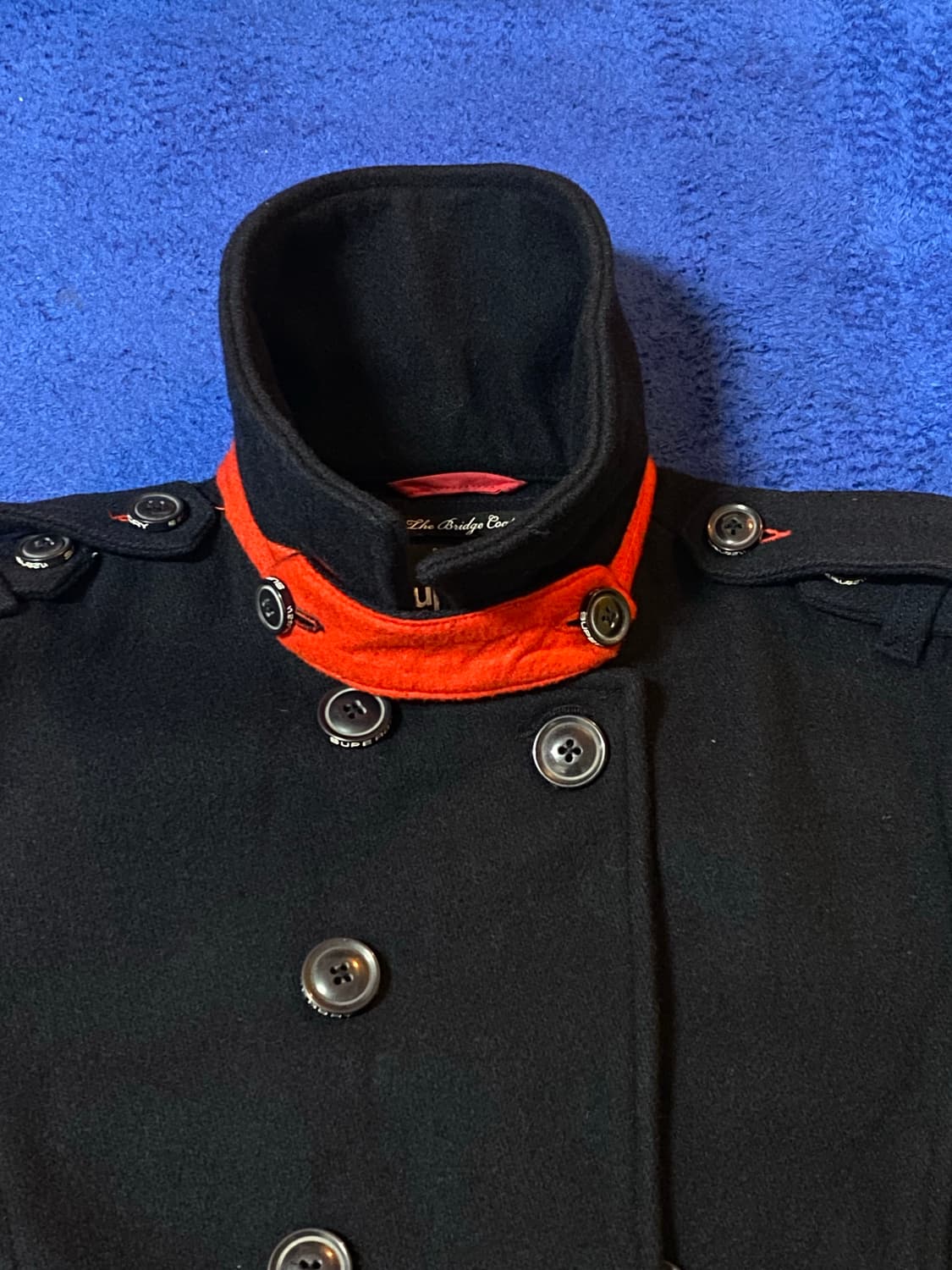 Superdry 슈퍼드라이 리미티드 일본 빈티지 블랙 피코트 M 상품이미지3