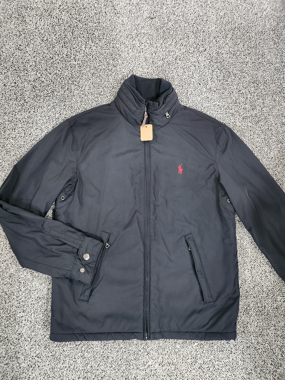 //폴로 랄프로렌 블랙 레드포니 집업 재킷 M 상품이미지2