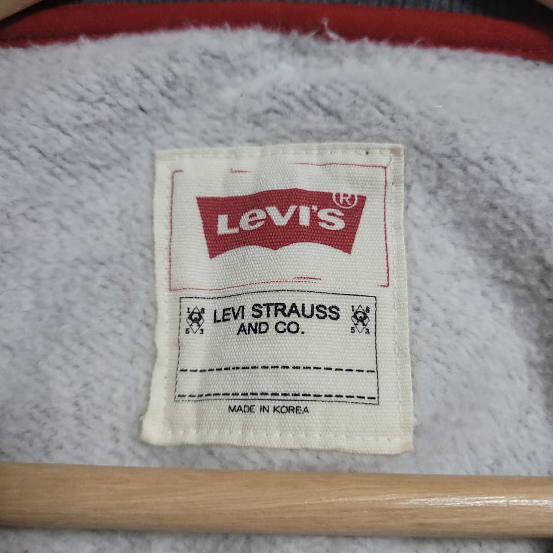 (165) LEVI'S 리바이스 로고 맨투맨 티셔츠 다크 그레이 상품이미지2