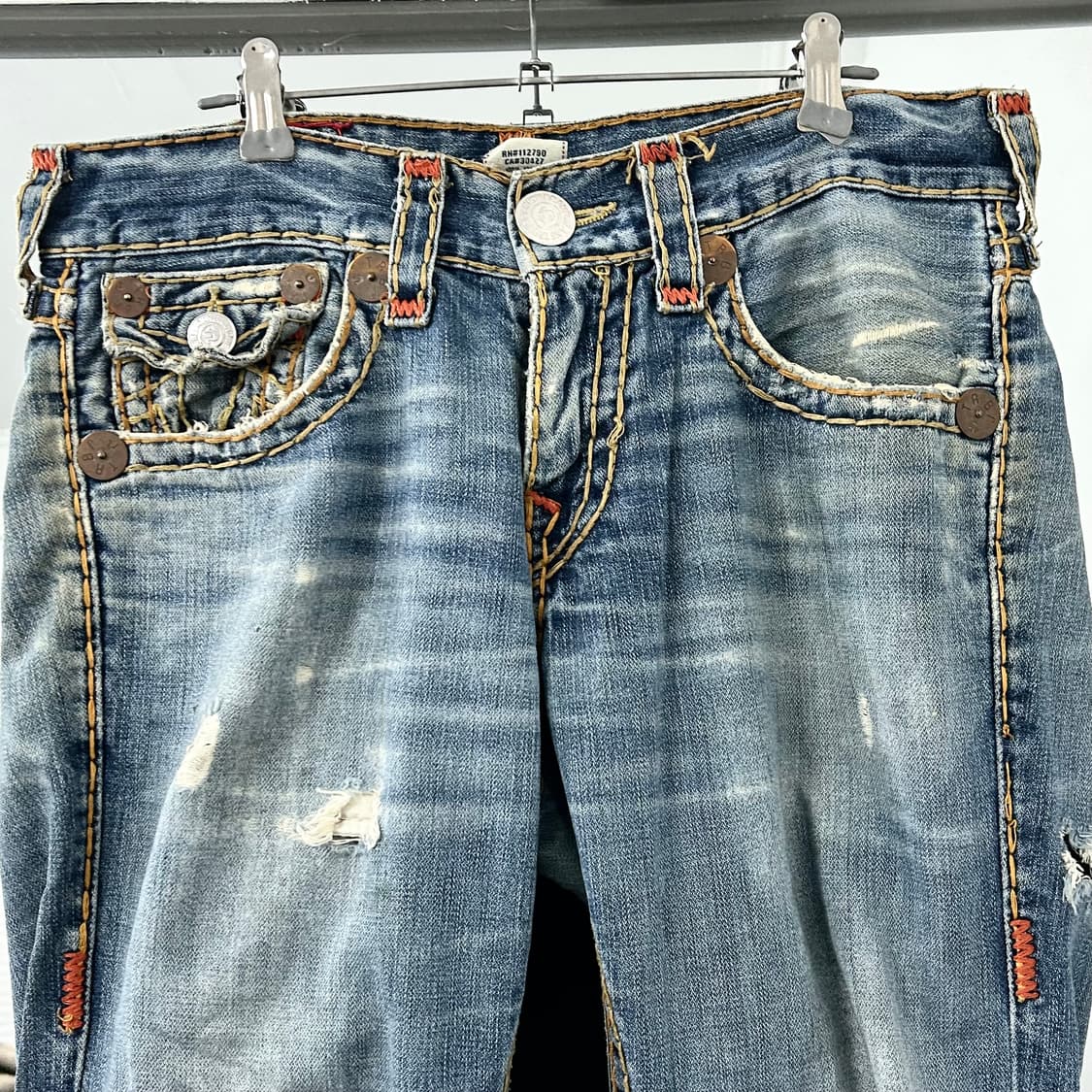 트루릴리전 월드투어 데미지 데님 팬츠 상품이미지7