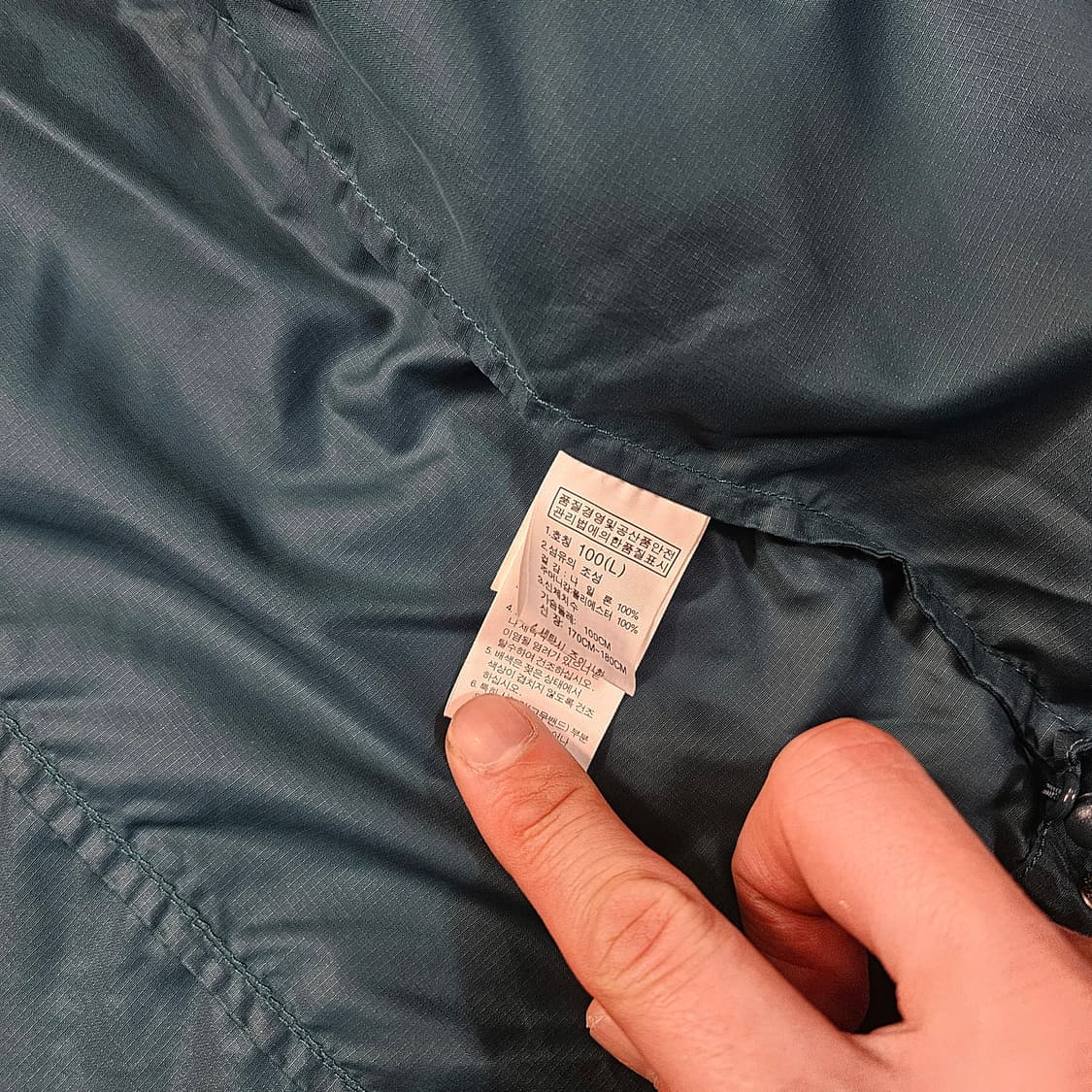 노스페이스 빈티지 컬러블럭 경량 바람막이 L size 상품이미지5