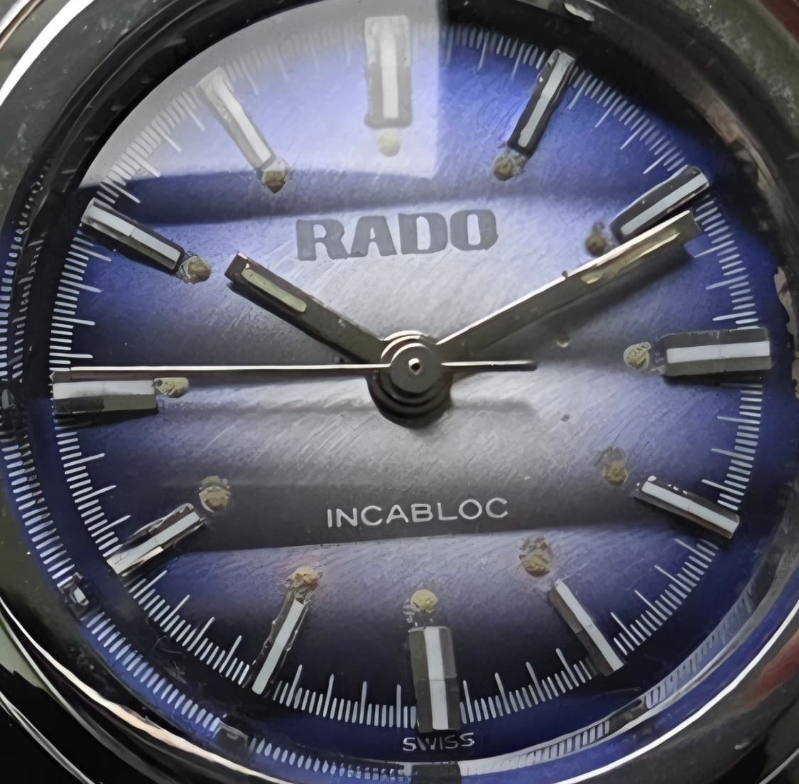 레어] 빈티지 라도 블루퍼플 입체판 잉카블록 수동 메커니컬 여성용
 상품이미지2