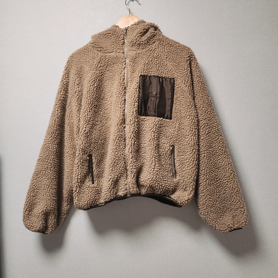 [Free] 어드레센스 보아 후드 재킷 브라운 상품이미지2