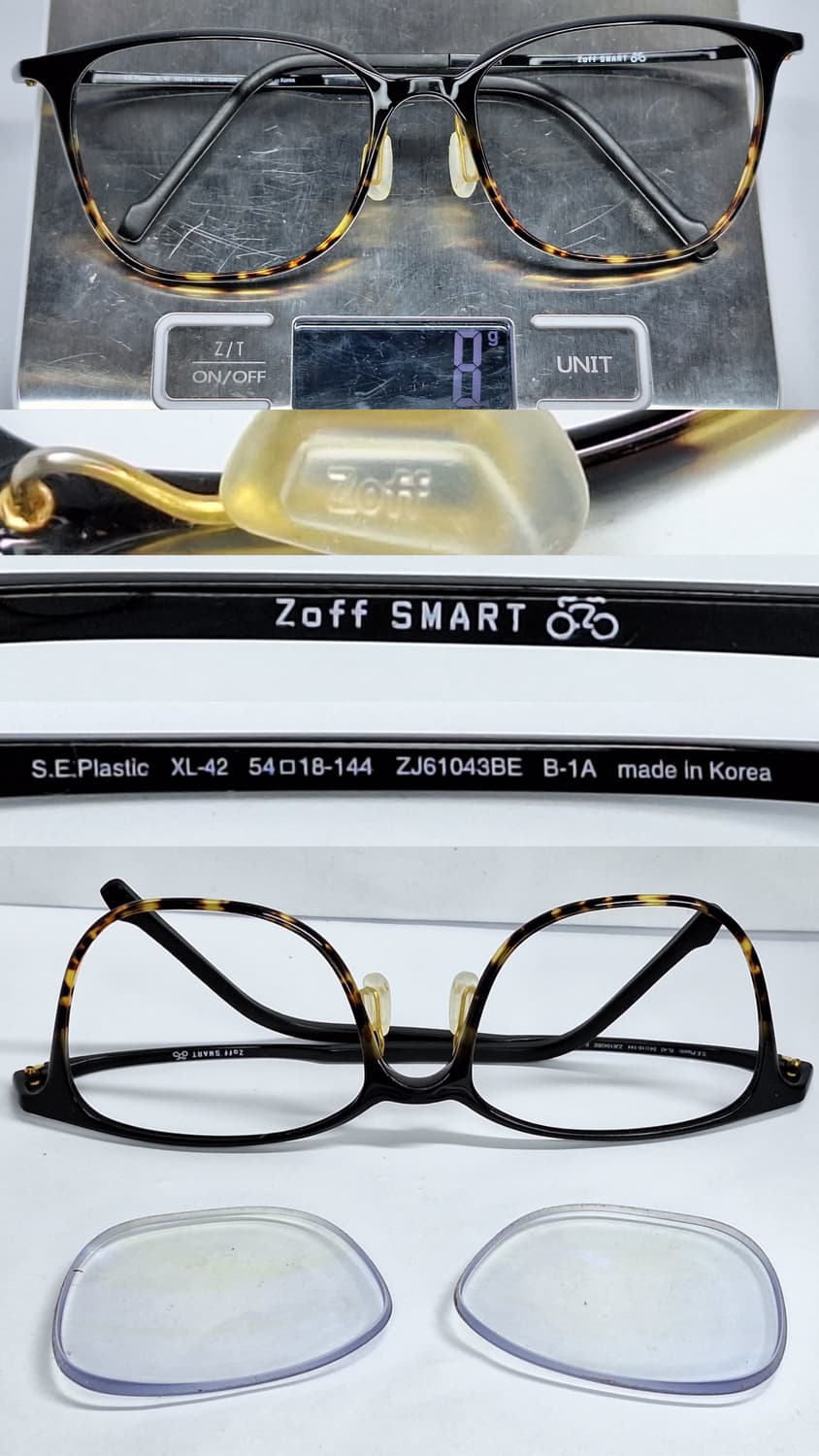 Zoff SMART 조프 Skinny ZJ61043 뿔테 울템 안경테 상품이미지2