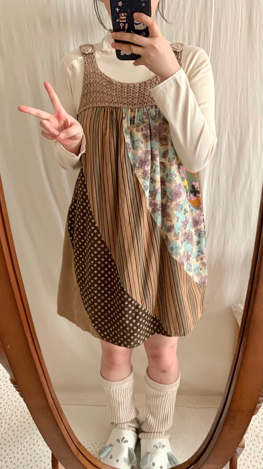 크로쉐 골덴 패치 원피스 상품이미지5