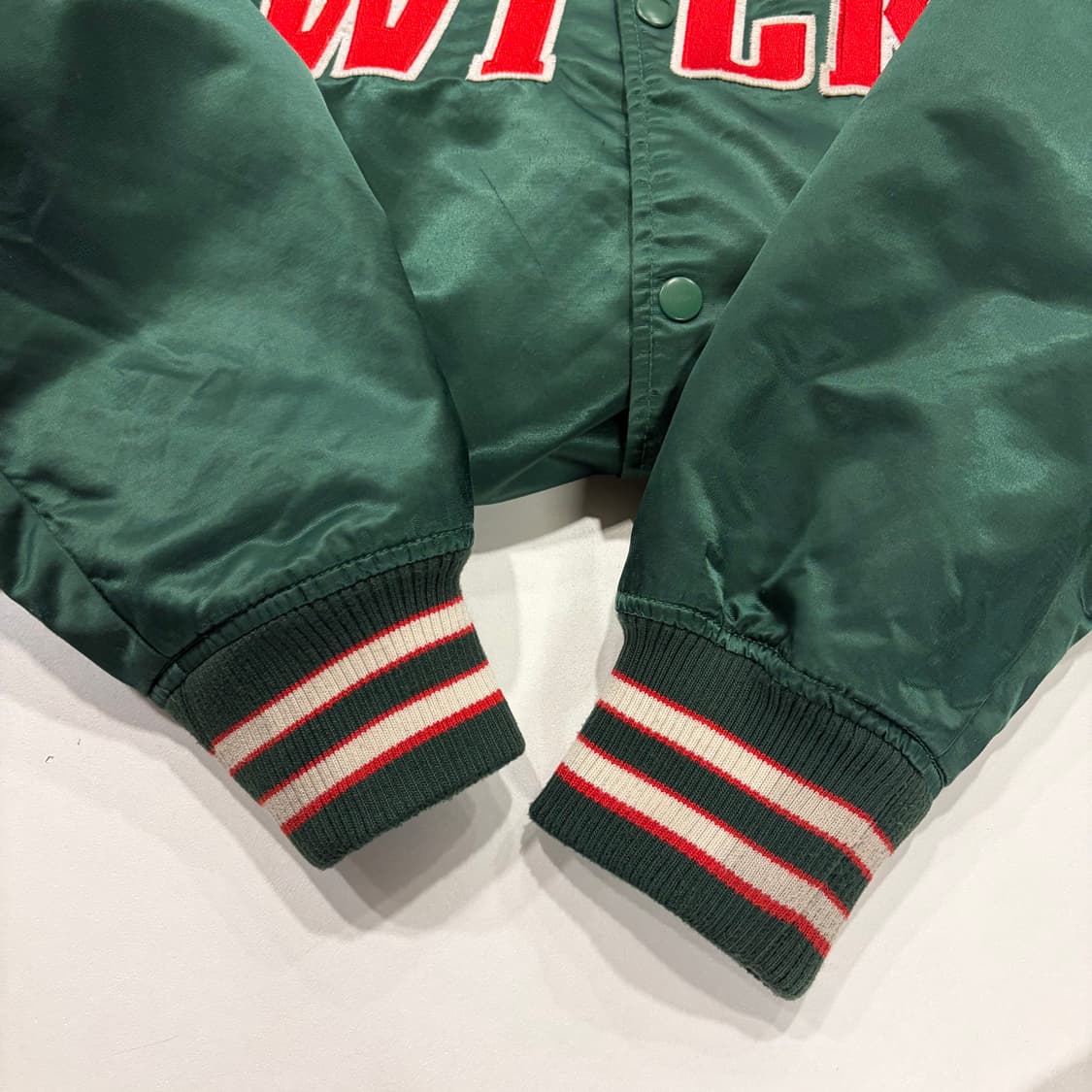 [L]. 흐앤므 LOGG 그린 WICKS 야구 점퍼 비시티 자켓 B803 상품이미지5