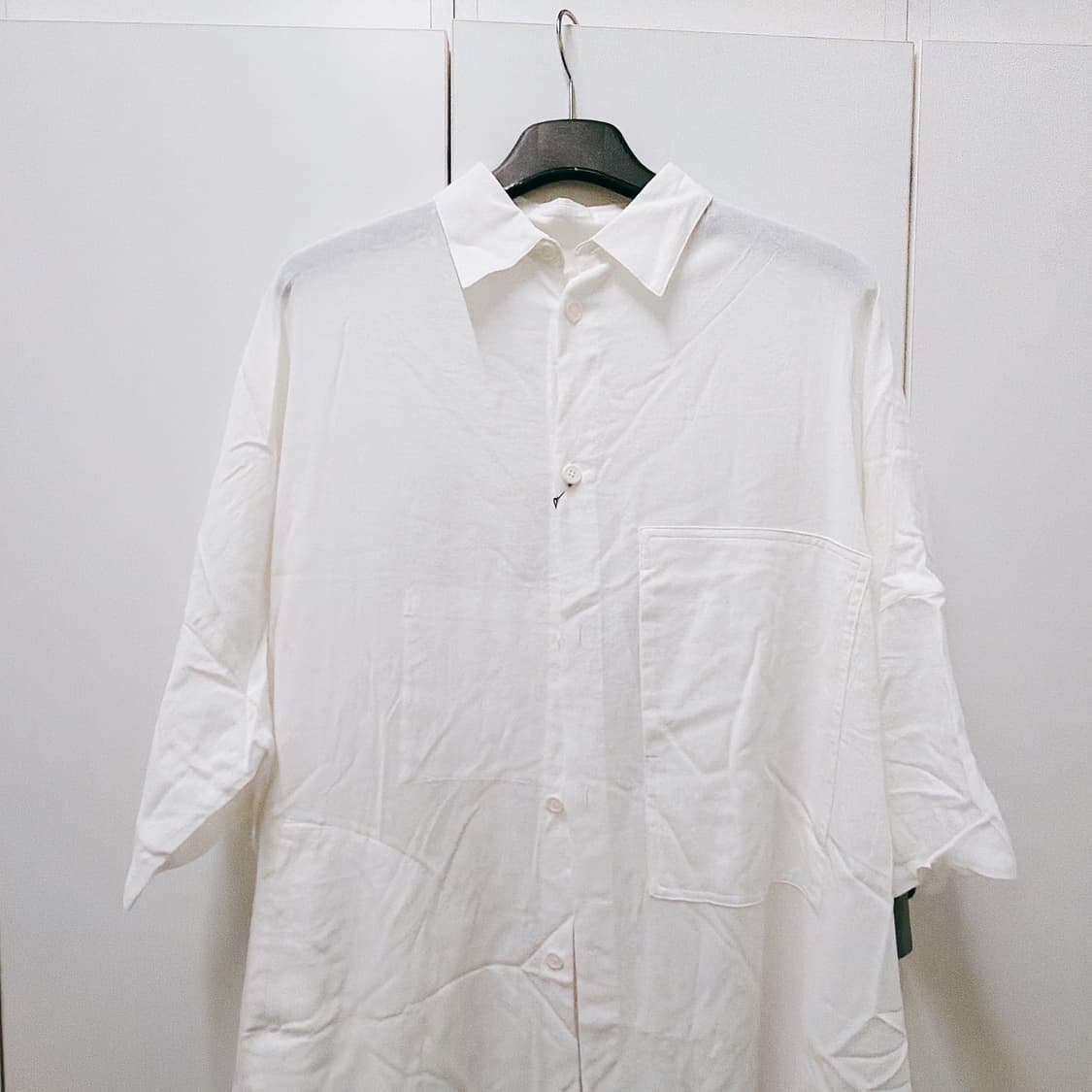 (정품/새상품) Y's 요지 야마모토 여성 화이트 코튼 셔츠 드레스 상품이미지2