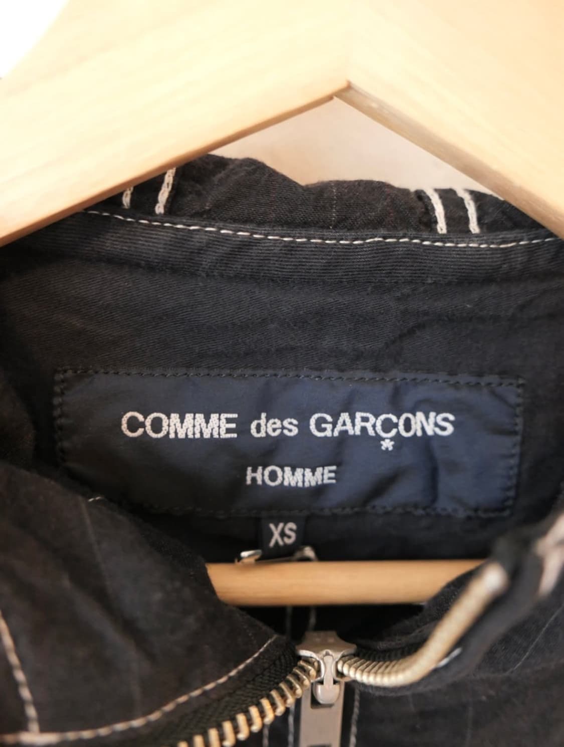 꼼데가르송 옴므 후디드 자켓 xs 상품이미지4
