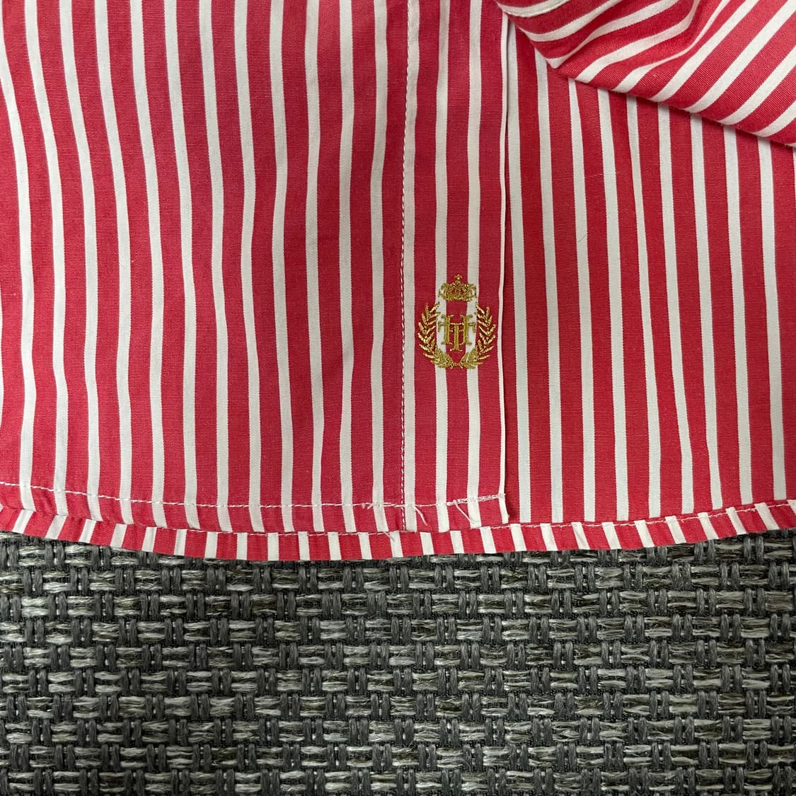 타미힐피거 레드 스트라이프 셔츠 M 상품이미지4