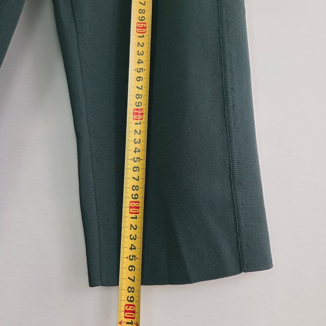 [SYSTEM] 시스템 한섬 다크그린 밴딩 와이드 팬츠 여성 F 상품이미지7