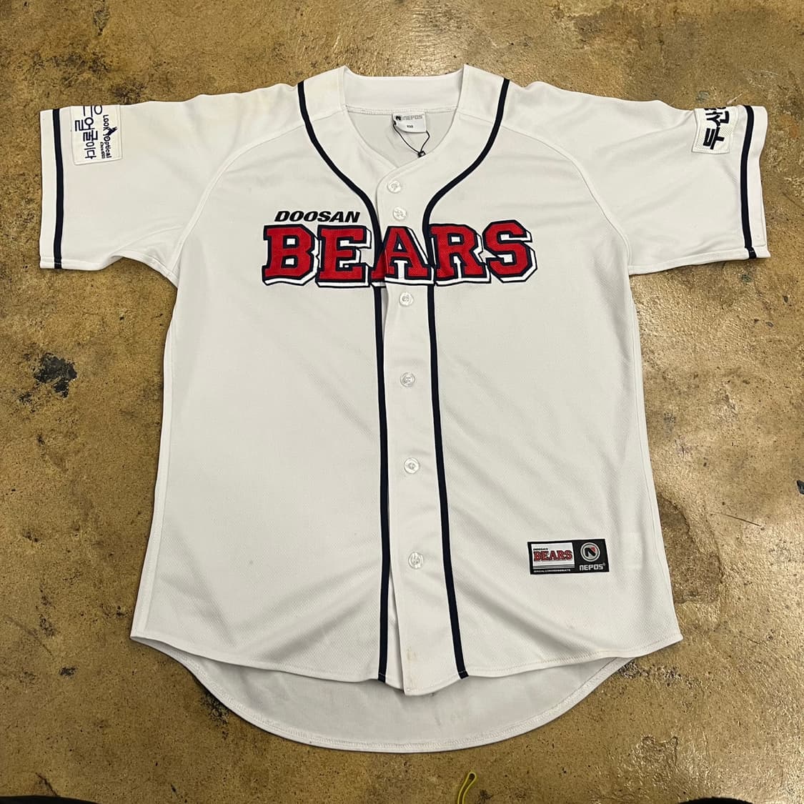 [100] 두산베어스 네포스 홈 유니폼 노마킹 b19 상품이미지2