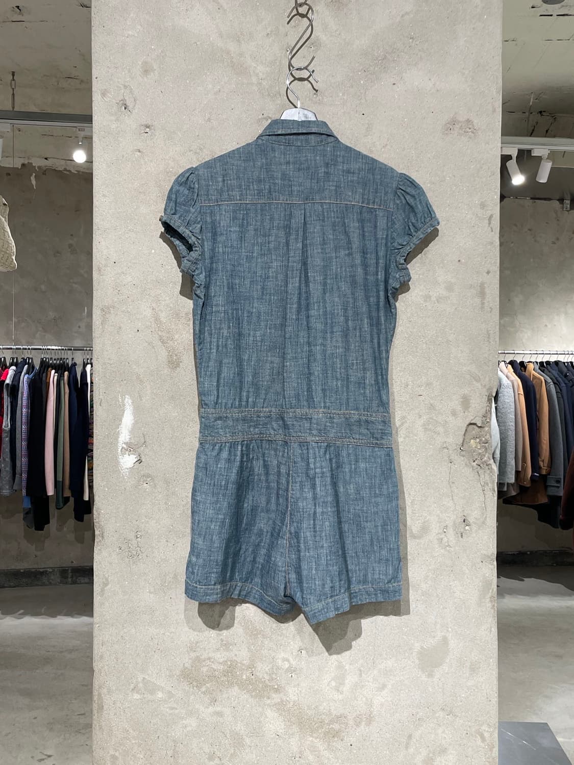 폴로 진스 연청 버튼 데님 오버롤 상품이미지6