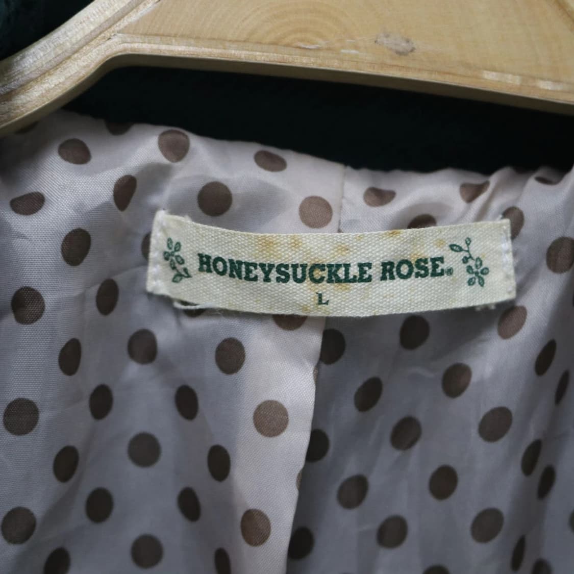 HONEYSUCKLE ROSE 그린 프릴 코트 60321 상품이미지8