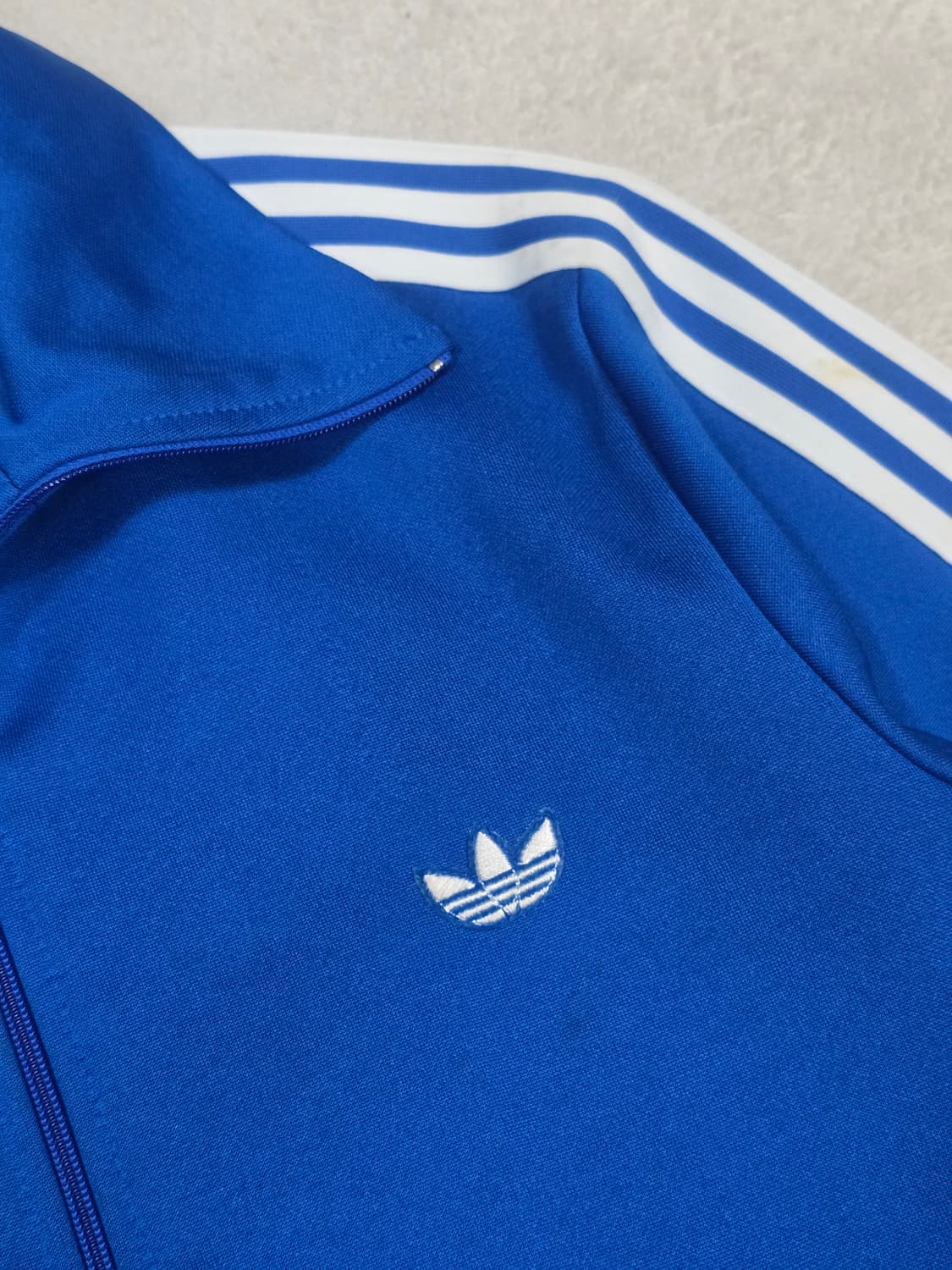 80s 아디다스 서독 저지 블루 파이어버드 상품이미지2