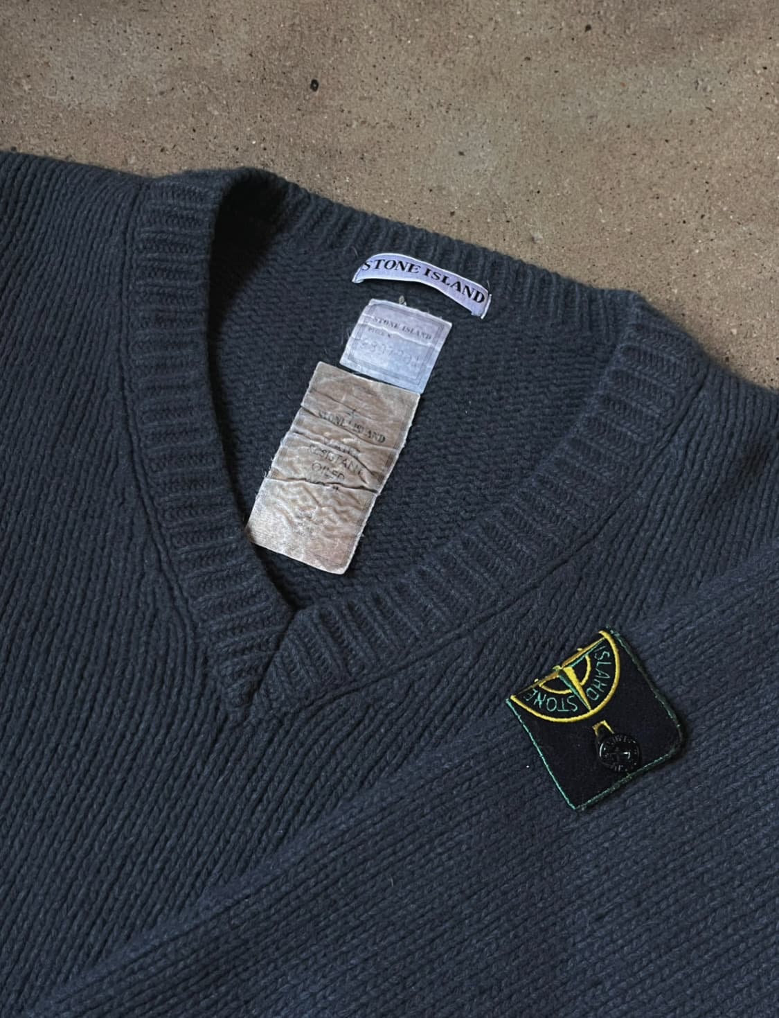 [M]92AW 스톤아일랜드 아카이브 브이넥 니트 상품이미지3