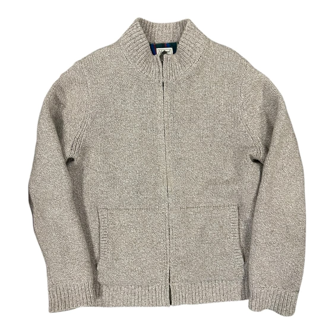 XL) 엘엘빈 L.L.Bean 램스울 체크 라이닝 집업 가디건 TK-03 상품이미지1