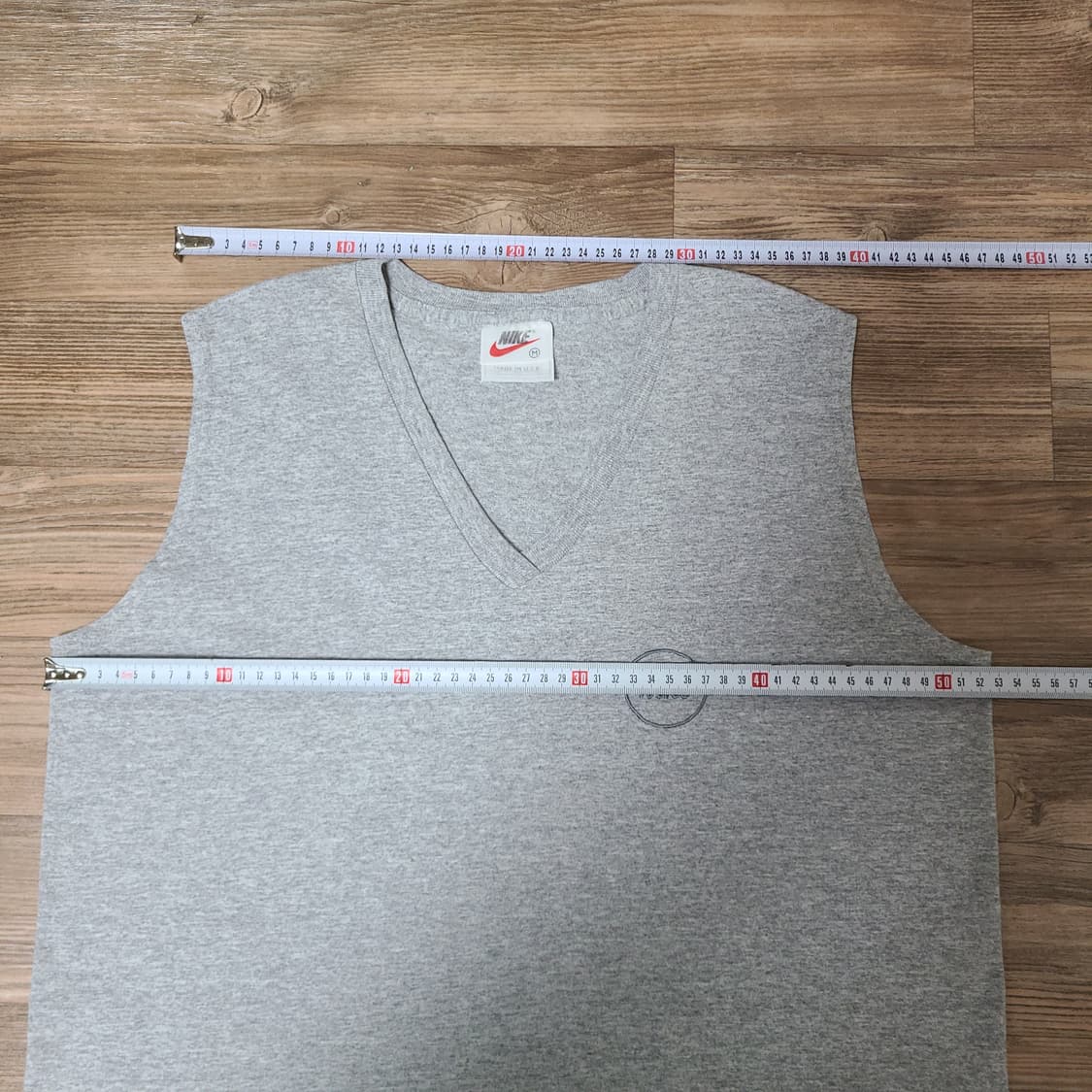 (100) 90s USA 나이키 올드 빈티지 브이넥 민소매 나시 티셔츠 상품이미지7