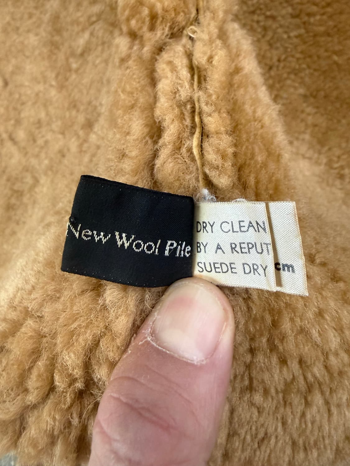 80s vintage Shearling vest 무스탕 베스트 상품이미지4