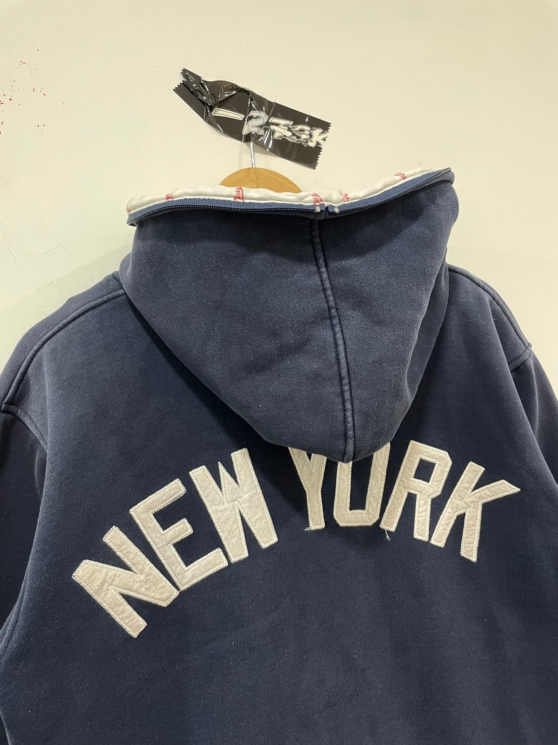 Mitchell & Ness 뉴욕 양키스 빅로고 풀 후드집업 상품이미지10