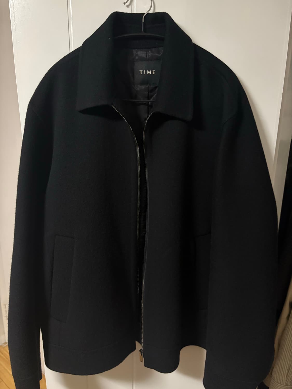 타임옴므 캐시미어 블렌드 집업 칼라 점퍼 팝니다 상품이미지2