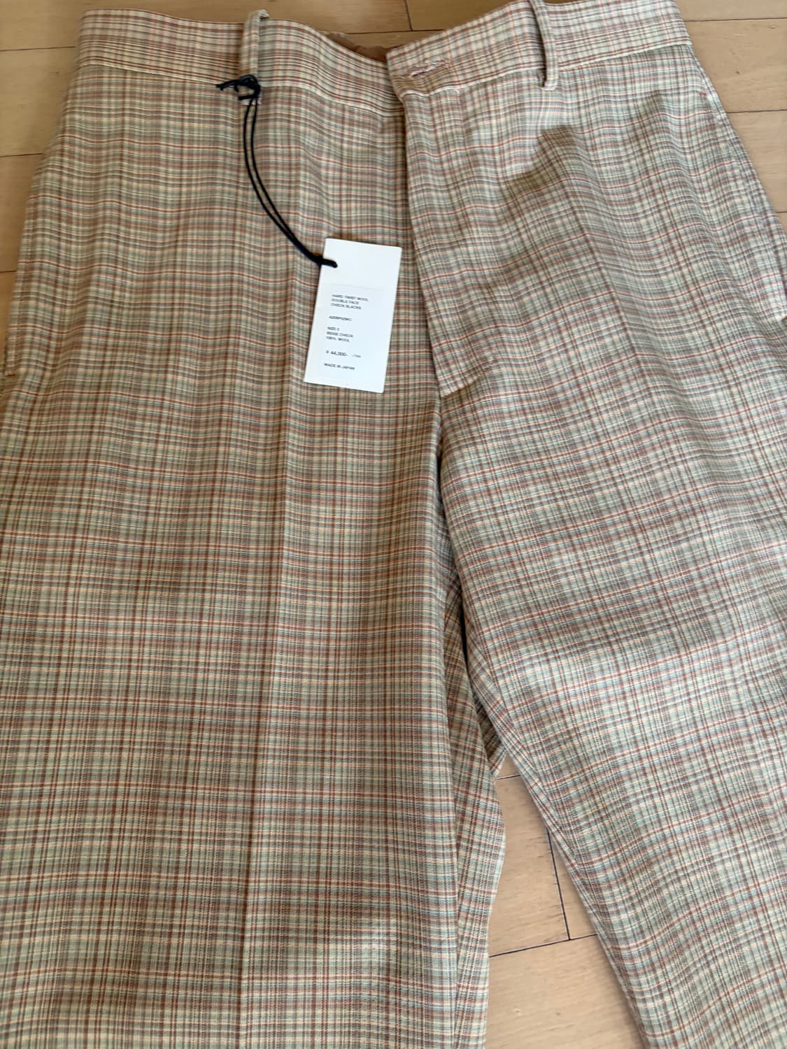 오라리 하드트위스트 체크 슬랙스 상품이미지7