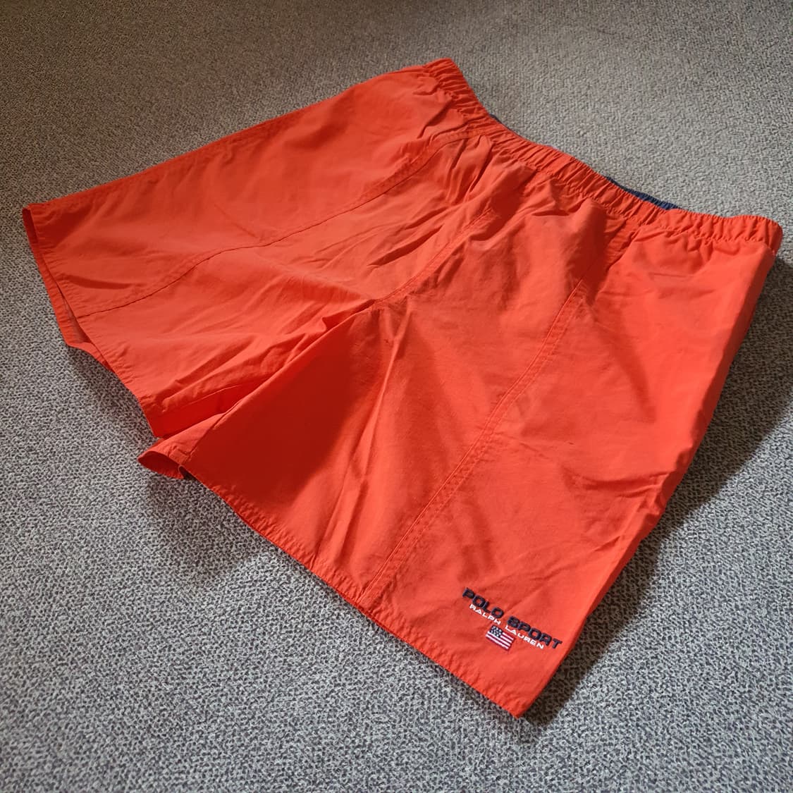 90s 폴로 스포츠 오렌지색 스윔 쇼츠 상품이미지2