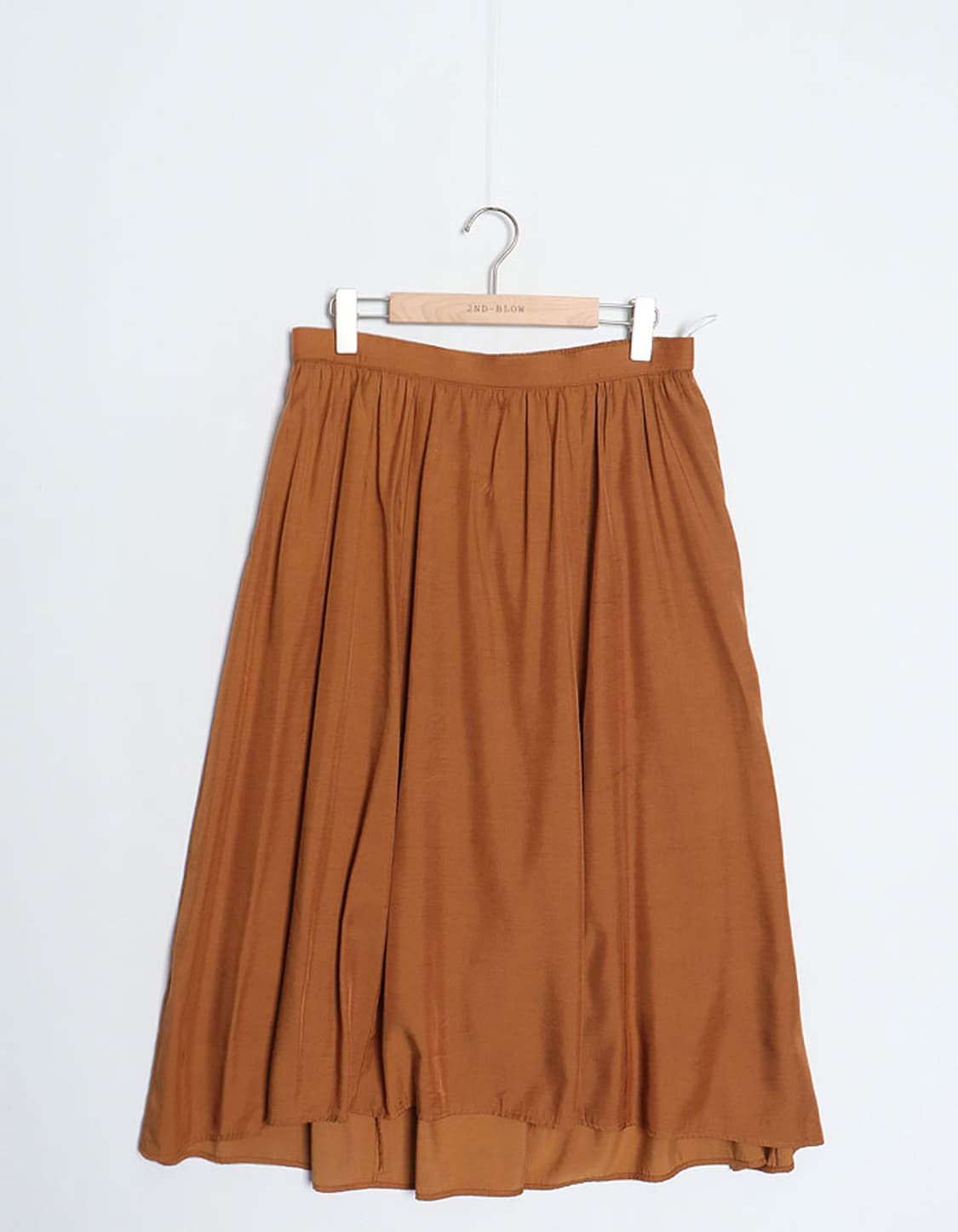 GALLORIA Satin Gather Skirt (30) 상품이미지1