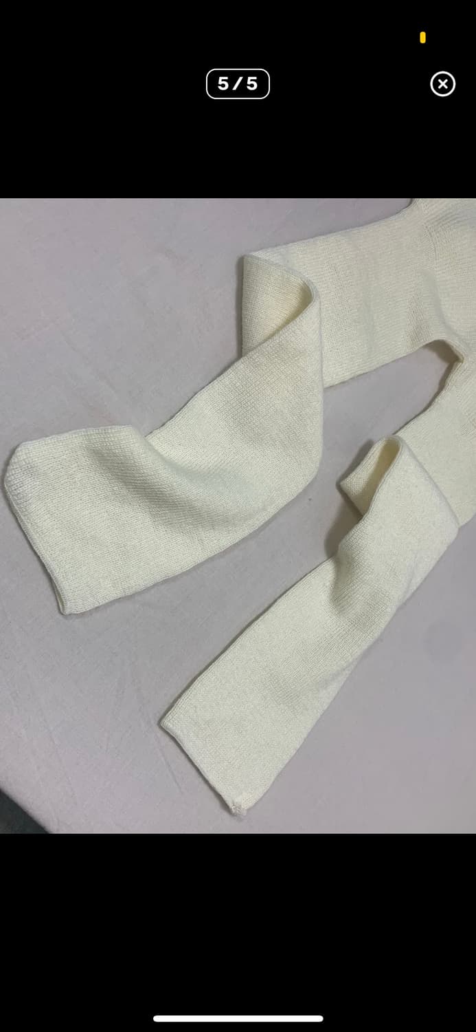 빈티지 골지 니트 레깅스 크림 상품이미지3