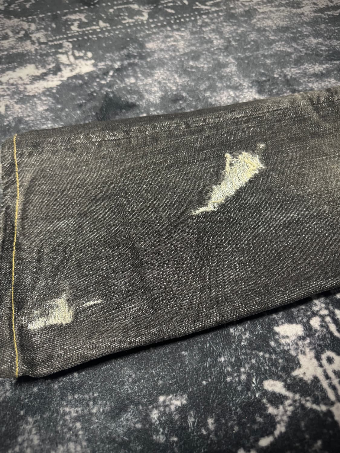 Midas Black denim washed jeans 상품이미지3